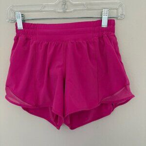 Lululemon pink hotty hot shorts 4 EUC